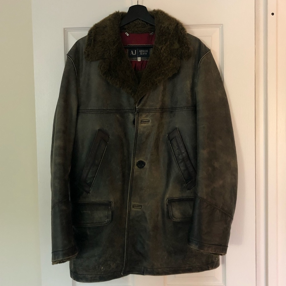 Leather Armani Jacket